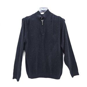 Maxini Collezione Mens Quarter Zip Knit Pullover Jumper Sweater Men Size XL